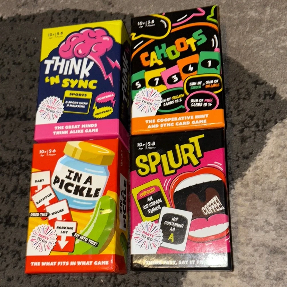 Card Game Lot of 4 (NEW)! - Picture 1 of 9